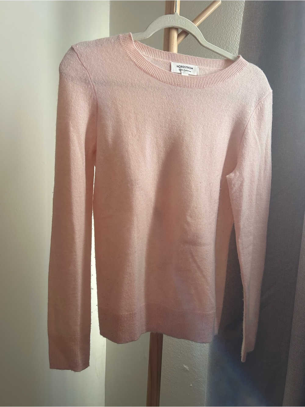 Nordstrom Cashmere Crewneck Sweater - Light Pink